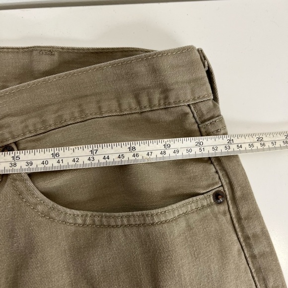 LEVI 505 Jeans Men's Size 42x32 Tan Relaxed Fit Straight Leg Mid Rise Denim - Picture 8 of 10